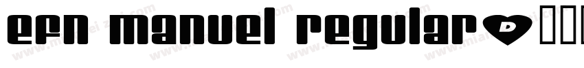 EFN Manuel Regular字体转换